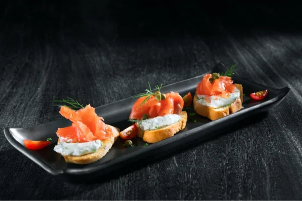 SALMON BRUSCHETTA